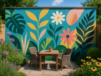 Breng je tuin tot leven met een muurschildering: maak van je buitenmuur een blikvanger