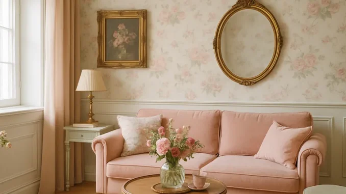 Breng romantiek in je interieur met zachte tinten, florale prints en vintage accenten