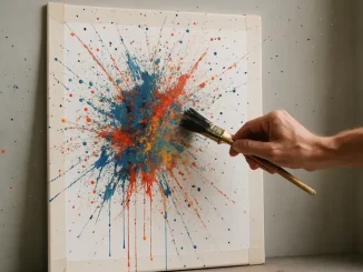 Geef je schilderij dynamiek met expressieve verfspetters