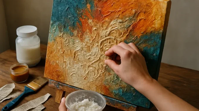 Laat je schilderij leven met papier-maché, reliëf en rijke textuur