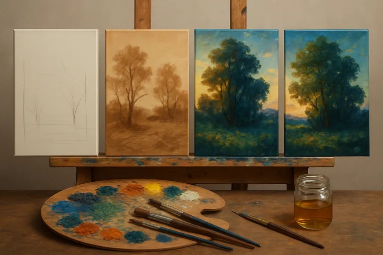 Stappenplan van schets tot vernis