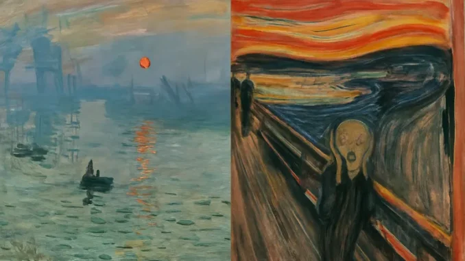 Tussen emotie en licht: zo herken je het verschil tussen expressionisme en impressionisme