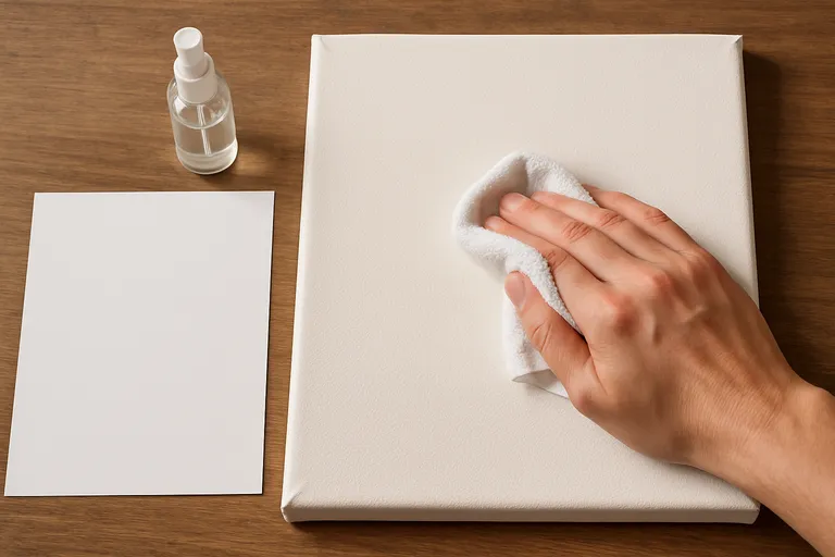 Voorbereiding van canvas en papier