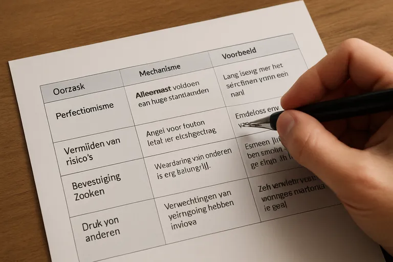 Waarom je dit doet: oorzaken