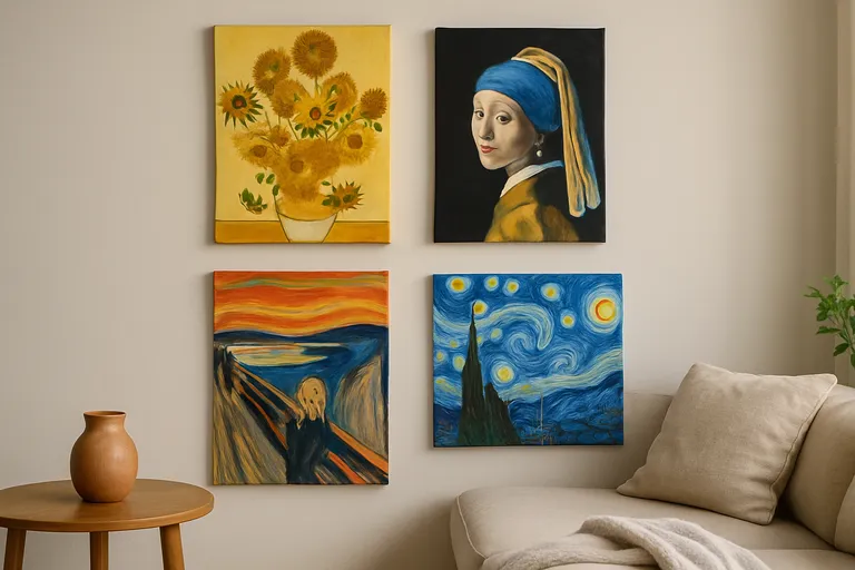 Wat zijn makkelijke bekende schilderijen